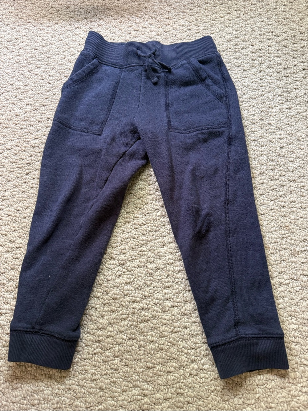 Kids Navy Cozy Drawstring Jogger Pants 4T
